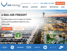 Tablet Screenshot of airfreight.com